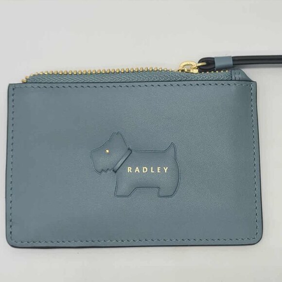 Radley London Puffy Small Zip Top Coin Purse New Blue NWT NEW - Picture 4 of 8